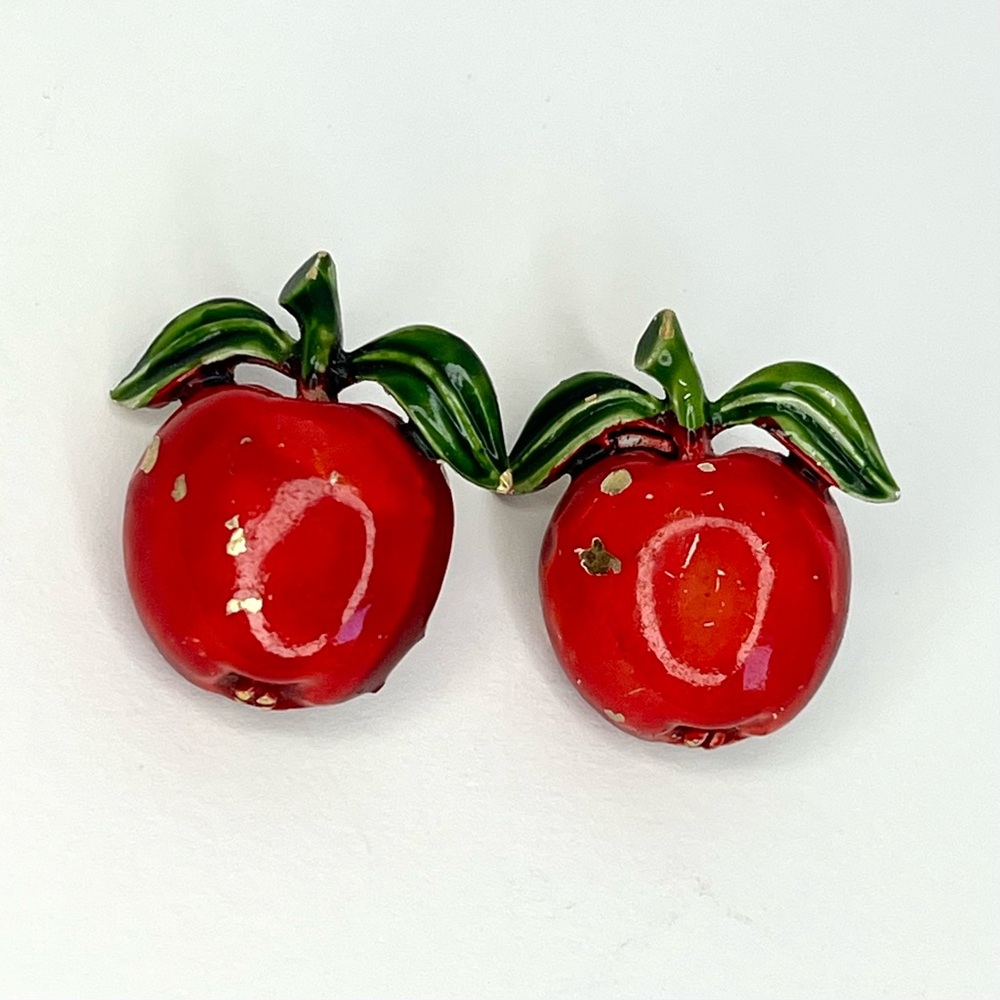 Vintage Ballou Reg'd Apple Pins (Set of two)
